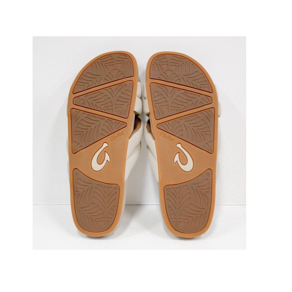 OluKai Hila Sandal Beige Slides Women's Size 9 US/ 39 EUR- Neutral, Casual Chic - Picture 9 of 10